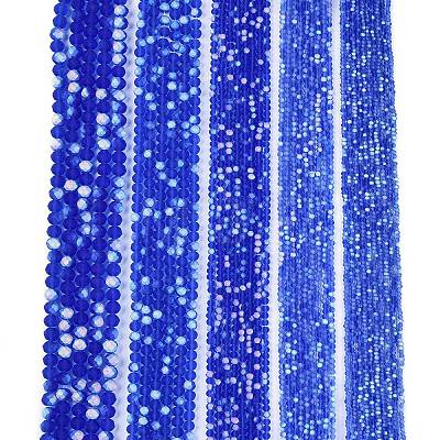 Transparent Glass Beads Strands EGLA-A044-T8mm-MB31-1