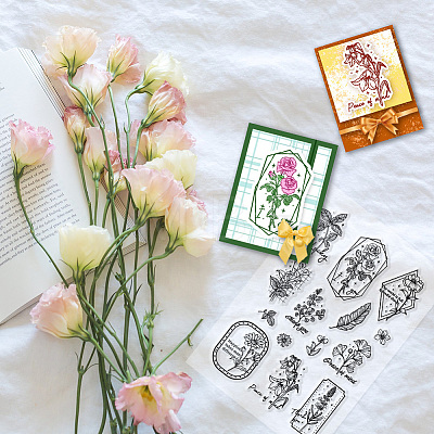 Custom PVC Plastic Clear Stamps DIY-WH0618-0067-1