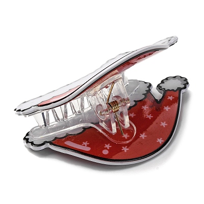 Christmas Claw Plastic Claw Hair Clips PHAR-K006-01B-1