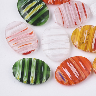 Handmade Millefiori Glass Beads LK-T001-04-1