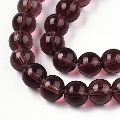 Transparent Glass Beads Strands GLAA-T032-T8mm-19-1