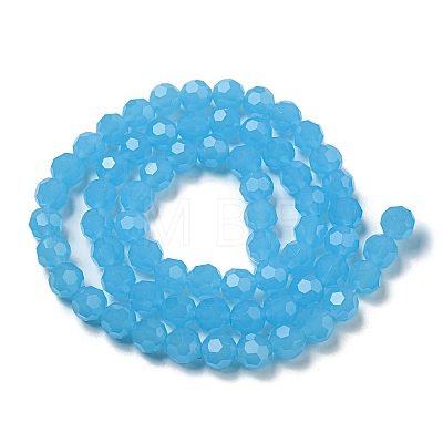 Imitation Jade Glass Beads Stands EGLA-A035-J8mm-D04-1