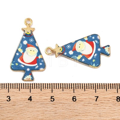 Christmas Theme Rack Plating Alloy Pendants FIND-M020-02H-G-1