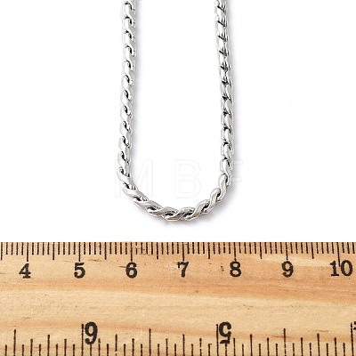 304 Stainless Steel Rope Chain Necklaces for Women LS-NJEW-Q026-02P-1