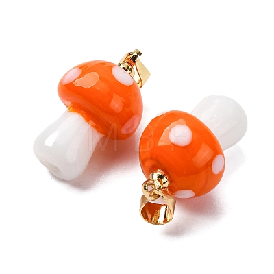 Handmade Lampwork Pendants LAMP-S069-08G-01-1