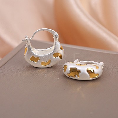 Brass Hoop Earrings for Women WG9F1FC-01-1
