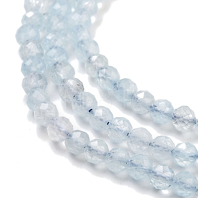 Natural Aquamarine Beads Strands G-L587-A02-03-1