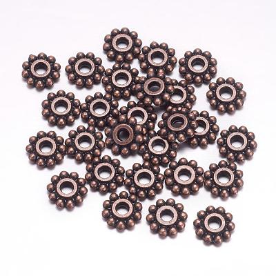 Gear Tibetan Style Alloy Spacer Beads RAB145-NF-1