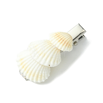 Sea Shell with Iron Alligator Hair Clips PHAR-JH00104-01-1