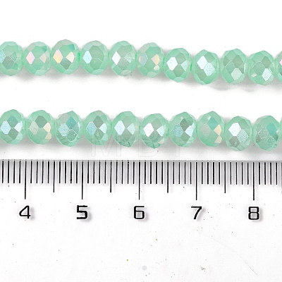 Baking Electroplate Glass Beads Strands LS-DGLA-A039-J6MM-B07-1