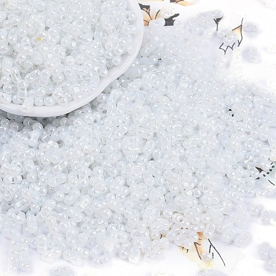 Opaque Colours Luster Glass Seed Beads X1-SEED-K010-04D-1
