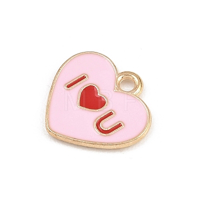 Valentine's Day Alloy Enamel Pendants ENAM-I084-01KCG-24-1