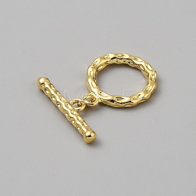 Brass Toggle Clasps for Necklace Bracelet Accessories KK-WH20005-03G-05-1