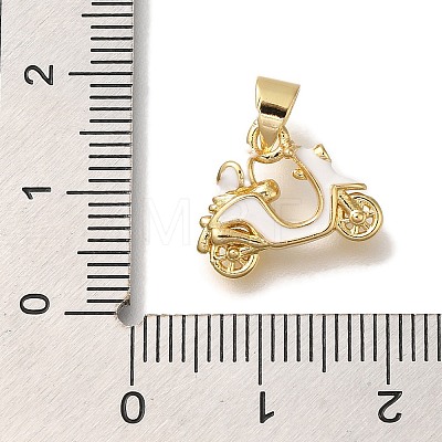 Rack Plating Brass Enamel Pendants KK-I720-16G-01-1