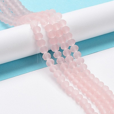 Transparent Glass Beads Strands EGLA-A044-T6mm-MD22-1