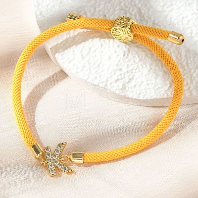 Adjustable Nylon Cord Bracelets BJEW-C096-01G-11-1