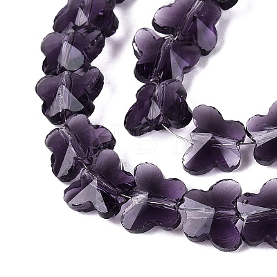 Transparent Glass Beads Strands GLAA-Q118-01A-B08-1