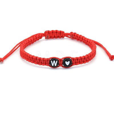 Resin Beads Braided Bead Bracelets FS-WG108B7-23-1