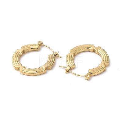 Rack Plating 304 Stainless Hoop Earrings for Women EJEW-Z026-34G-1