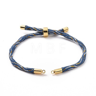 Nylon Cord Silder Bracelets MAK-C003-03G-17-1