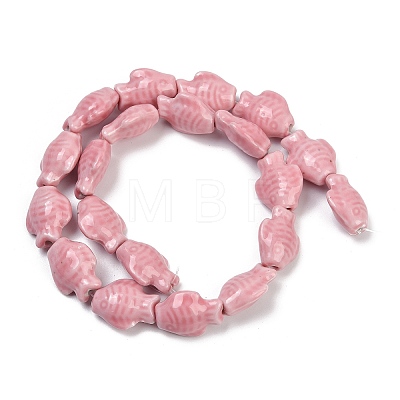 Handmade Porcelain Beads Strands PORC-P030-01A-08-1