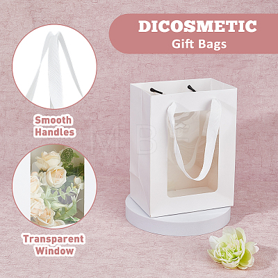 Rectangle Paper Storage Bags with Handle ABAG-WH0046-26A-01-1