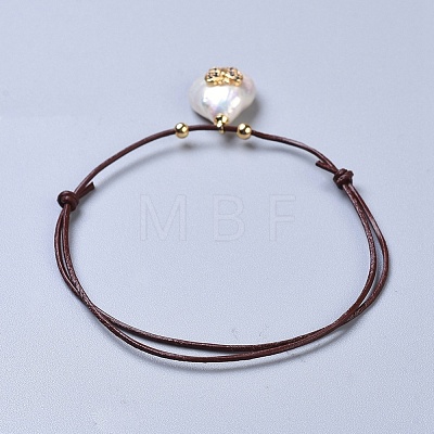 Cowhide Leather Cord Bracelets BJEW-JB04352-M-1