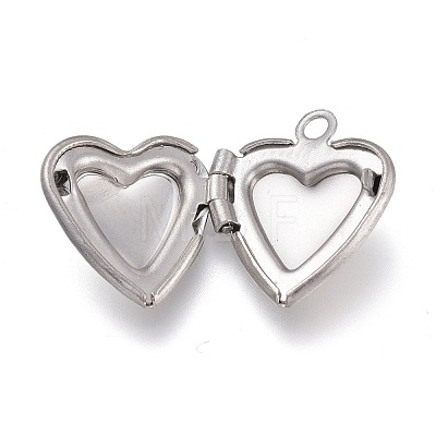 Non-Tarnish 316 Stainless Steel Locket Pendants STAS-Z010-03B-1