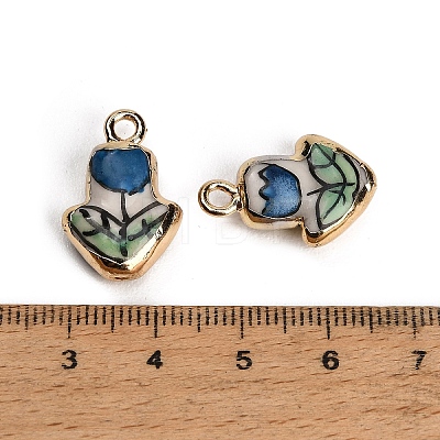 Handmade Porcelain with Brass Pendants PR-CBAB520-06A-1