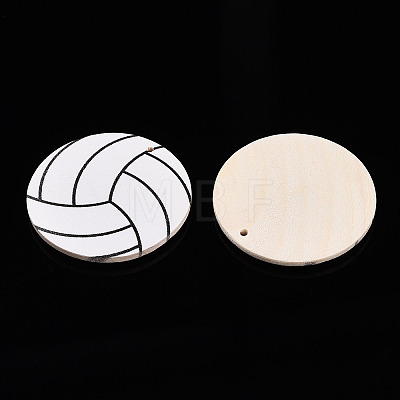 Printing Wood Pendants WOOD-N016-52D-1