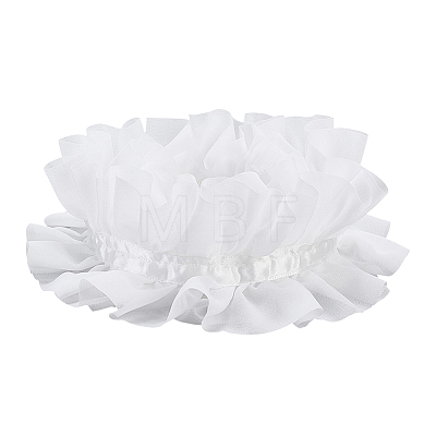 Polyester Ruffled Chiffon Collar DIY-WH0622-803-1