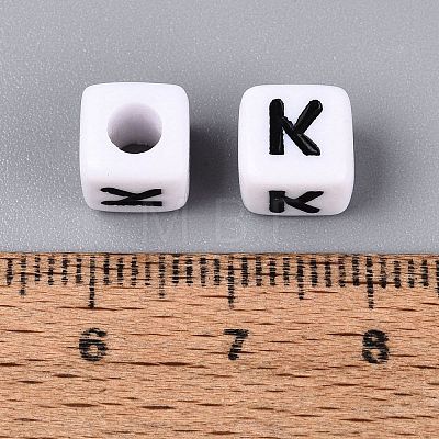 Opaque Acrylic Beads SACR-N020-04A-K-1