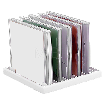12 Grids Plastic CD Storage Racks AJEW-WH0643-111A-1