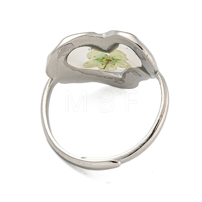 Brass Adjustable Rings for Women RJEW-G265-10P-C04-1