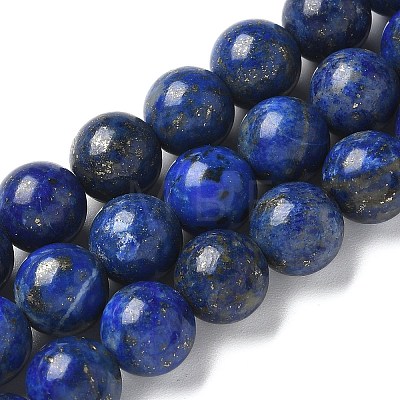 Natural Lapis Lazuli Beads Strands G-P348-01-8mm-1