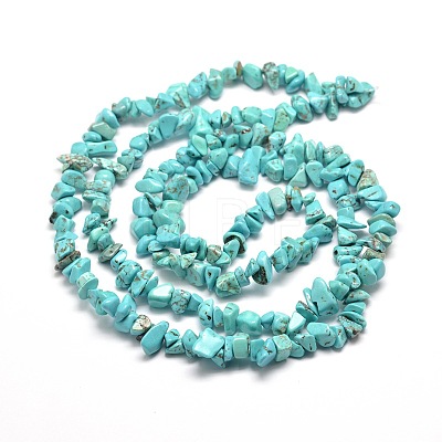 Synthetic Turquoise Chip Bead Strands X-G-M205-77-1