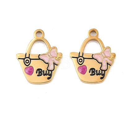 304 Stainless Steel with Enamel Pendants SA-CBAA937-10A-G-1