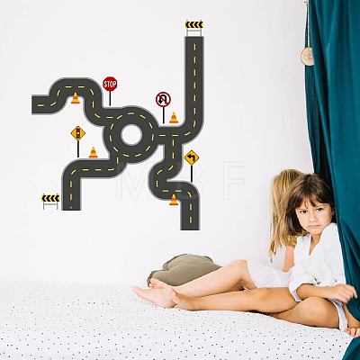 Translucent PVC Self Adhesive Wall Stickers STIC-WH0015-166-1