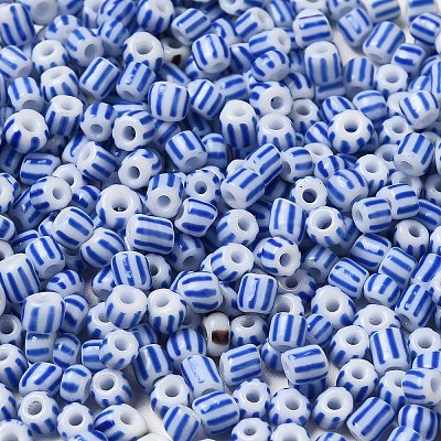 8/0 Opaque Colours Seep Glass Seed Beads X-SEED-F003-04B-02-1