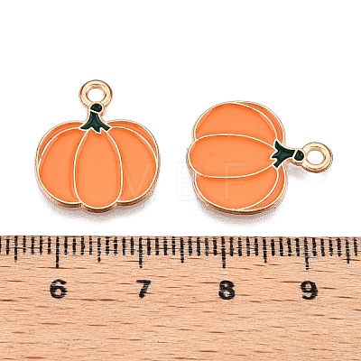 Thanksgiving Day Theme Alloy Enamel Pendants X-ENAM-T020-35N-1