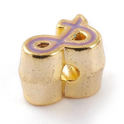 Alloy Enamel Beads PALLOY-P222-03G-1