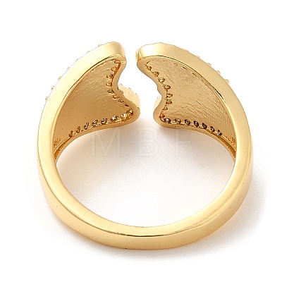 Rack Plating Brass Cuff Rings RJEW-D008-16G-1