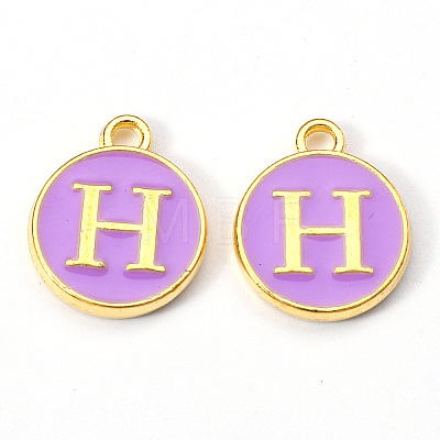 Golden Plated Alloy Enamel Charms LS-X-ENAM-S118-10H-1