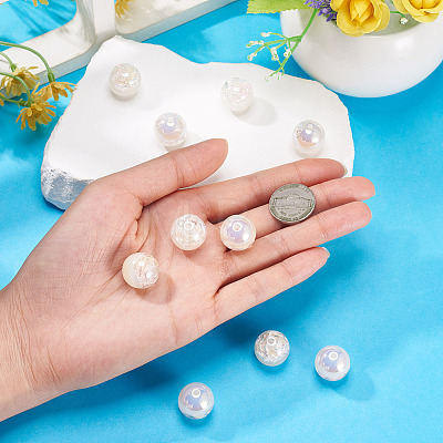 10Pcs Resin Beads PACR-TA0001-33K-1