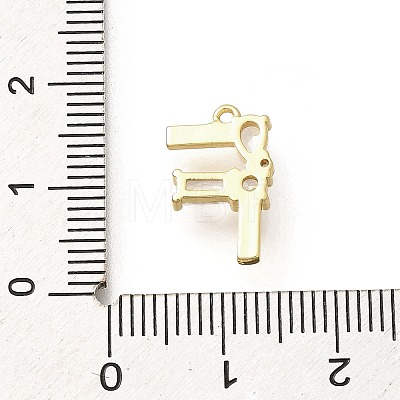 Brass Micro Pave Cubic Zirconia Pendants KK-M310-01G-06-1