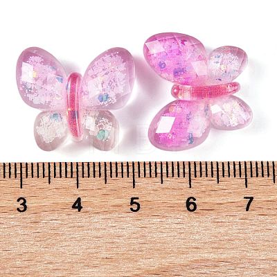 Transparent Epoxy Resin Butterfly Decoden Cabochons CRES-M034-02C-1