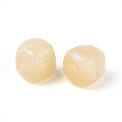 Opaque Acrylic Beads X-OACR-ZX006-33A-1