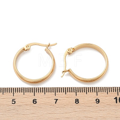 201 Stainless Steel Hoop Earrings EJEW-Q026-17G-A-1