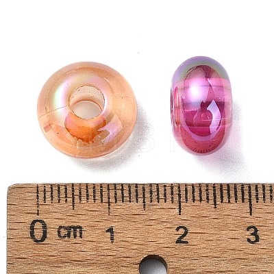 Transparent Acrylic European Beads X-OACR-E033-20-1