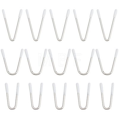   30Pcs 3 Style V Shape 204 Stainless Steel & Nylon Bra Underwire STAS-PH0005-40-1